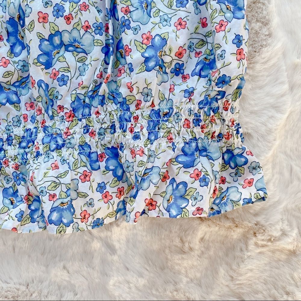Ralph Lauren Ruffle Sleeveless Floral Top Girl’s 16 - Picture 6 of 10